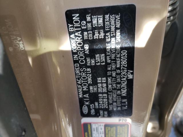 Photo 14 from auction – 2016 KIA SOUL with VIN KNDJN2A23G7280130