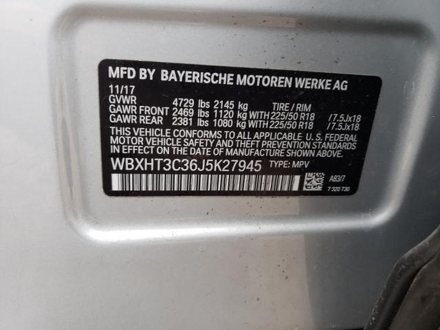 Photo 14 from auction – 2018 BMW X1 XDRIVE2 with VIN WBXHT3C36J5K27945