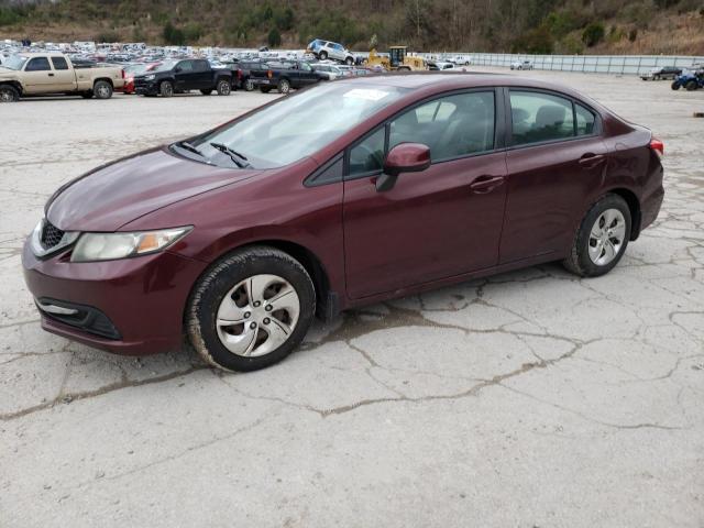 HONDA CIVIC LX 2013 with VIN 19XFB2F58DE025793 - Photo from auction