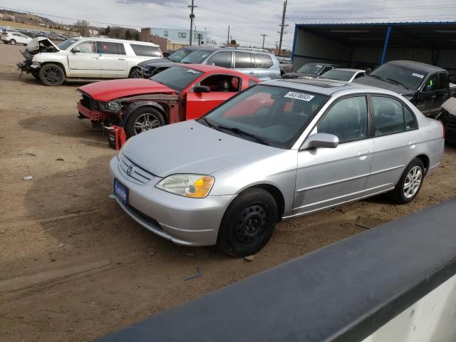 HONDA CIVIC EX 2003 with VIN 2HGES26733H575422 - Photo from auction