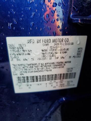 Photo 14 from auction – 2013 FORD EDGE LIMIT with VIN 2FMDK3K94DBC77016