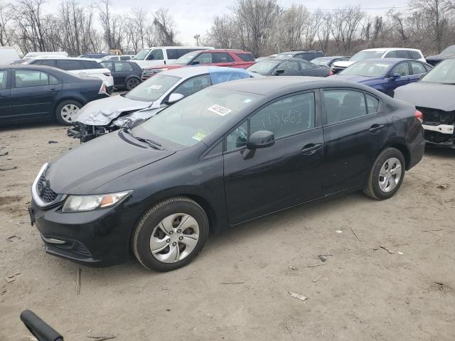 HONDA CIVIC LX 2013 with VIN 2HGFB2F56DH584698 - Photo from auction