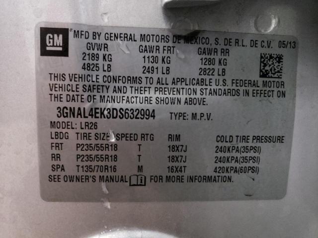 Photo 14 from auction – 2013 CHEVROLET CAPTIVA LT with VIN 3GNAL4EK3DS632994