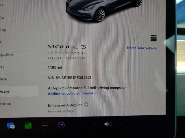 Photo 9 from auction – 2023 TESLA MODEL 3 with VIN 5YJ3E1EB1PF392321