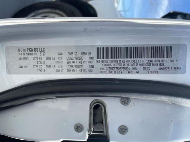 Photo 10 from auction – 2017 RAM 1500 ST with VIN 1C6RR7FT5HS789924