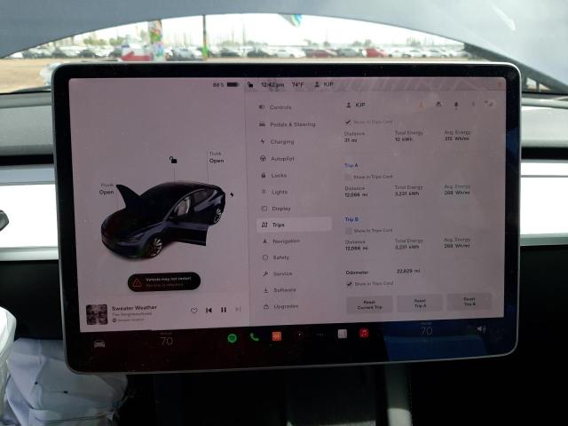 Photo 9 from auction – 2021 TESLA MODEL 3 with VIN 5YJ3E1EB6MF045840