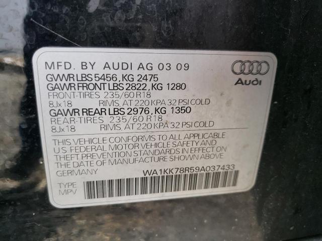 Photo 14 from auction – 2009 AUDI Q5 3.2 with VIN WA1KK78R59A037433