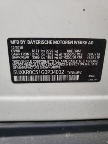 Photo 14 from auction – 2016 BMW X5 XDRIVE3 with VIN 5UXKR0C51G0P34032