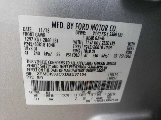 Photo 14 from auction – 2013 FORD EDGE SEL with VIN 2FMDK3JCXDBE37154