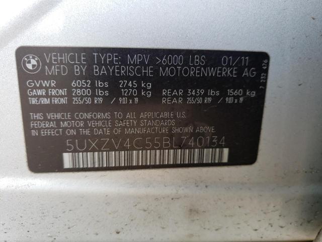 Photo 14 from auction – 2011 BMW X5 XDRIVE3 with VIN 5UXZV4C55BL740134