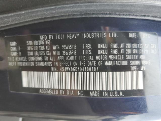 Photo 14 from auction – 2013 SUBARU TRIBECA LI with VIN 4S4WX9GD4D4400107