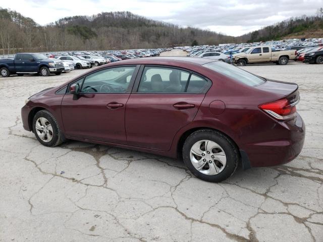 Photo 2 from auction – 2013 HONDA CIVIC LX with VIN 19XFB2F58DE025793