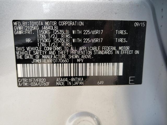 Photo 14 from auction – 2015 TOYOTA RAV4 LE with VIN JTMBFREVXFD170660