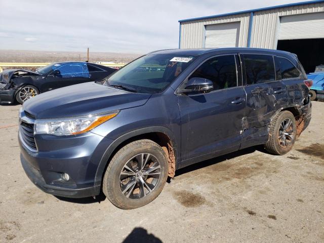 TOYOTA HIGHLANDER 2016 with VIN 5TDJKRFHXGS229874 - Photo from auction
