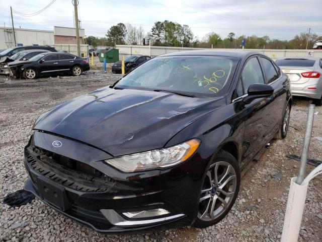 FORD FUSION SE 2017 with VIN 3FA6P0HD9HR294027 - Photo from auction