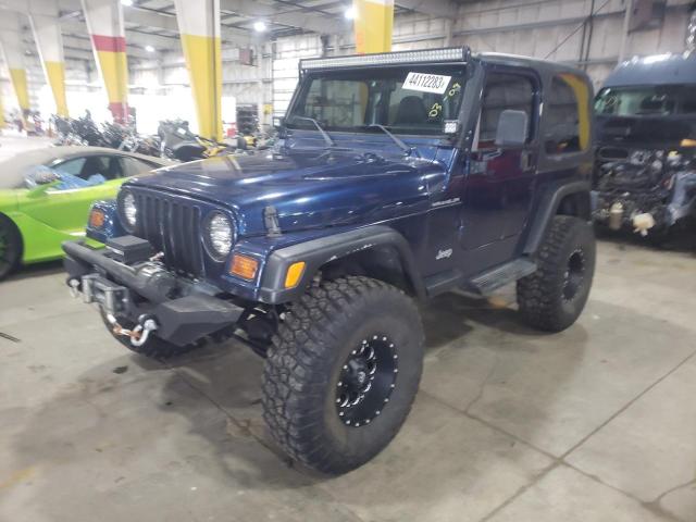 JEEP WRANGLER / 2001 with VIN 1J4FA29P21P352941 - Photo from auction