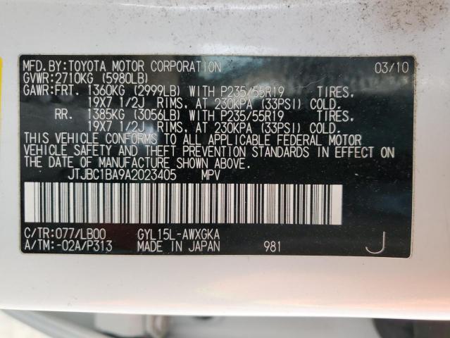 Фото 14 с аукциона – 2010 LEXUS RX 450 с VIN JTJBC1BA9A2023405