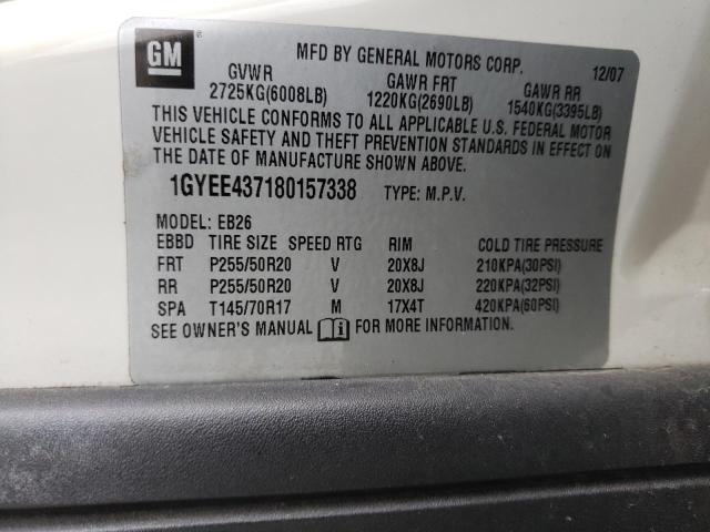 Photo 14 from auction – 2008 CADILLAC SRX with VIN 1GYEE437180157338