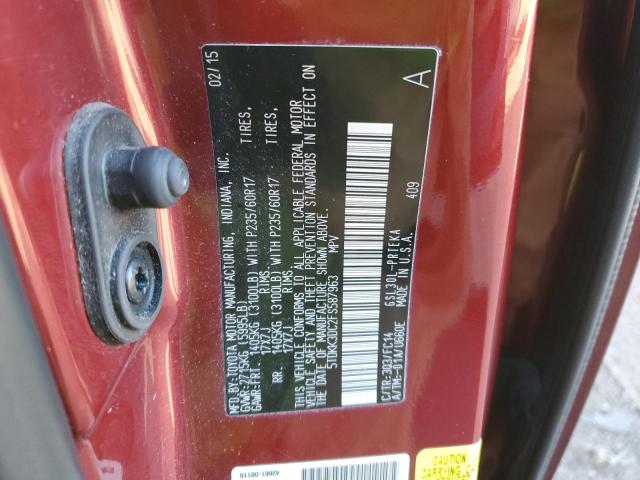Photo 14 from auction – 2015 TOYOTA SIENNA LE with VIN 5TDKK3DC2FS587963