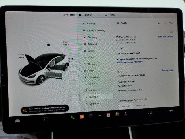Photo 9 from auction – 2019 TESLA MODEL 3 with VIN 5YJ3E1EB8KF513435