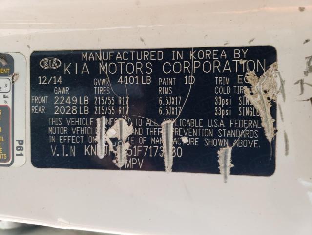Photo 14 from auction – 2015 KIA SOUL + with VIN KNDJP3A51F7173330