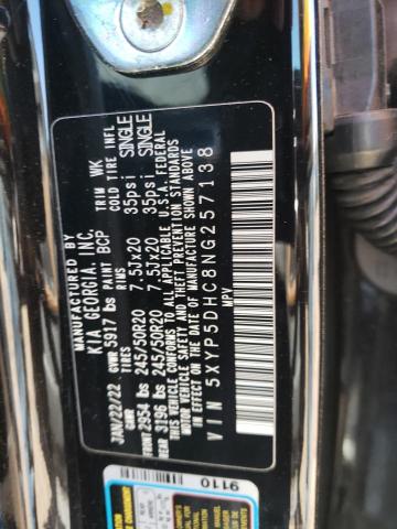 Photo 14 from auction – 2022 KIA TELLURIDE with VIN 5XYP5DHC8NG257138