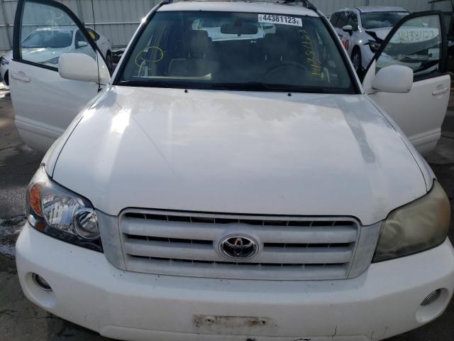 Photo 11 from auction – 2007 TOYOTA HIGHLANDER with VIN JTEEP21A770216695