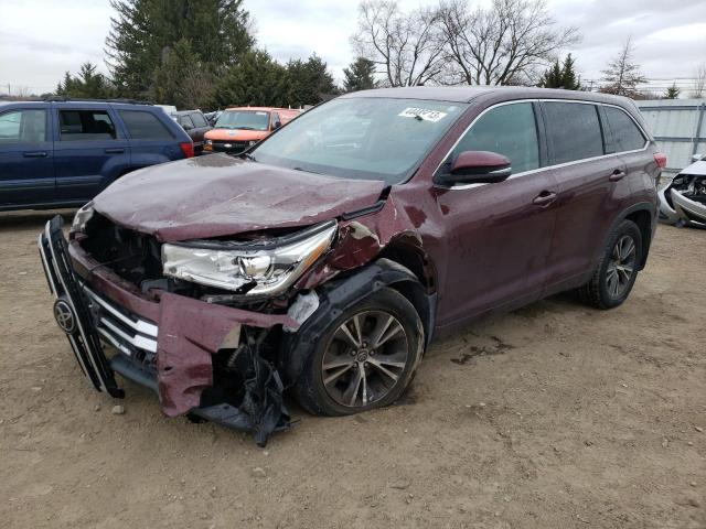 TOYOTA HIGHLANDER 2017 with VIN 5TDZZRFH8HS225306 - Photo from auction