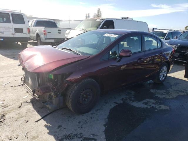HONDA CIVIC LX 2012 with VIN 19XFB2F57CE360686 - Photo from auction