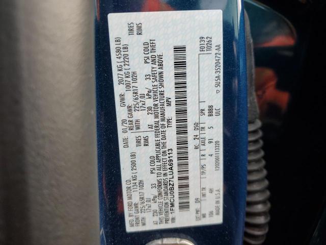 Photo 14 from auction – 2020 FORD ESCAPE SE with VIN 1FMCU0BZ7LUA69113