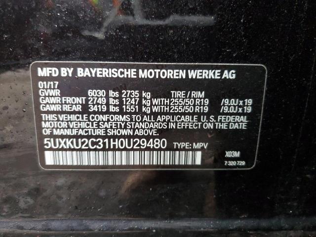 Photo 14 from auction – 2017 BMW X6 XDRIVE3 with VIN 5UXKU2C31H0U29480