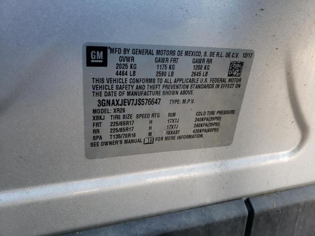 Photo 14 from auction – 2018 CHEVROLET EQUINOX LT with VIN 3GNAXJEV7JS576647
