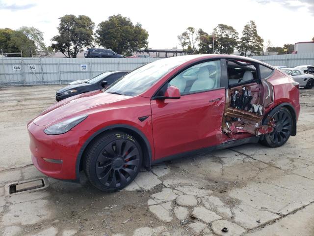 TESLA MODEL Y 2022 with VIN 7SAYGDEF6NF399253 - Photo from auction