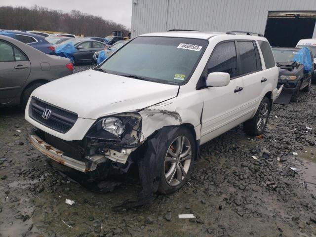 HONDA PILOT EX 2003 with VIN 2HKYF18413H591574 - Photo from auction