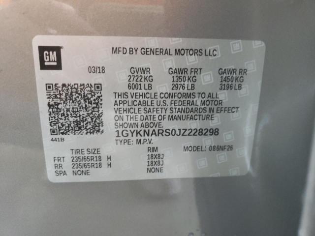 Photo 14 from auction – 2018 CADILLAC XT5 with VIN 1GYKNARS0JZ228298