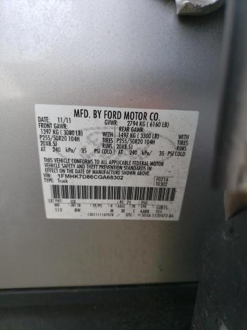 Photo 14 from auction – 2012 FORD EXPLORER X with VIN 1FMHK7D86CGA68302