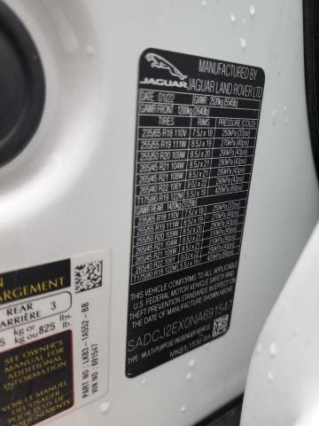 Photo 14 from auction – 2022 JAGUAR F-PACE S with VIN SADCJ2EX0NA691547