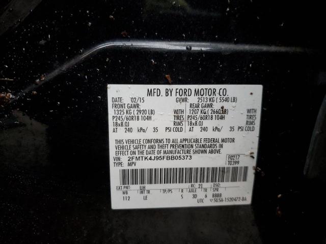 Photo 14 from auction – 2015 FORD EDGE SEL with VIN 2FMTK4J95FBB05373