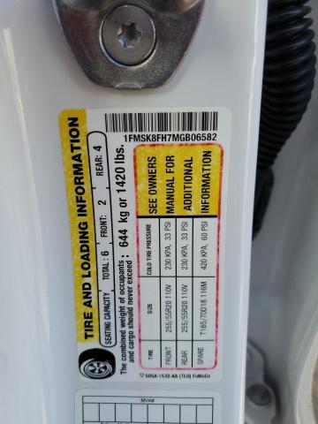Photo 14 from auction – 2021 FORD EXPLORER L with VIN 1FMSK8FH7MGB06582