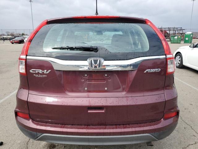 Photo 6 from auction – 2015 HONDA CR-V LX with VIN 5J6RM4H37FL104875