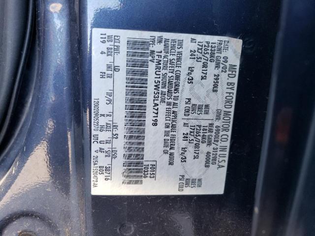 Photo 14 from auction – 2003 FORD EXPEDITION with VIN 1FMRU15W53LA77198