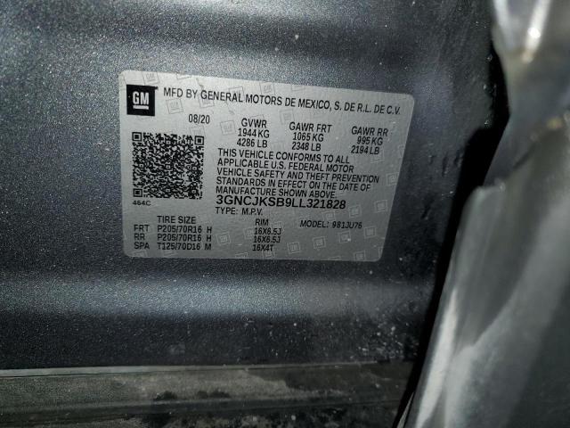 Photo 14 from auction – 2020 CHEVROLET TRAX LS with VIN 3GNCJKSB9LL321828