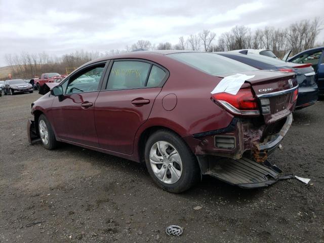 Photo 2 from auction – 2014 HONDA CIVIC LX with VIN 2HGFB2F53EH510592