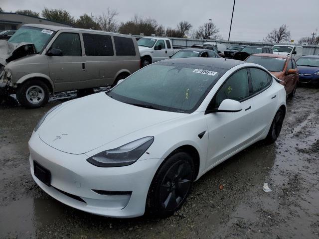 TESLA MODEL 3 2023 with VIN 5YJ3E1EA6PF455825 - Photo from auction