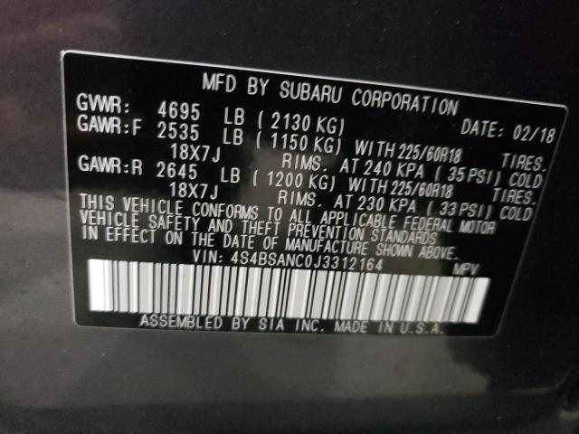 Photo 14 from auction – 2018 SUBARU OUTBACK 2. with VIN 4S4BSANC0J3312164