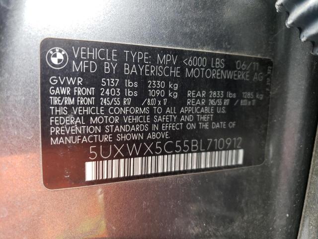 Photo 14 from auction – 2011 BMW X3 XDRIVE2 with VIN 5UXWX5C55BL710912