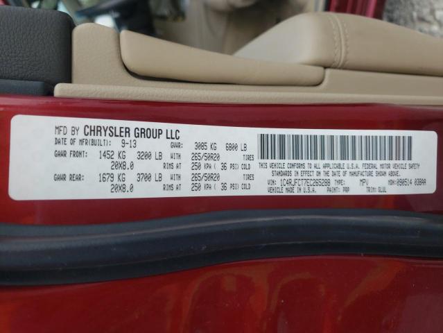 Photo 14 from auction – 2014 JEEP GRAND CHER with VIN 1C4RJFCT7EC265288