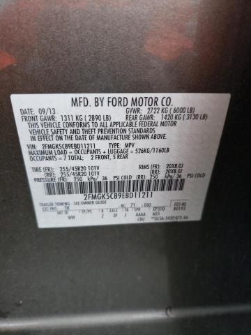 Photo 14 from auction – 2014 FORD FLEX SEL with VIN 2FMGK5C89EBD11211