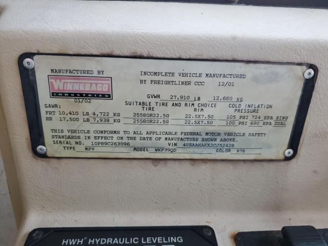 Photo 10 from auction – 2002 WINNEBAGO WINNEBAGO with VIN 4UZAAHAKX2CJ52428