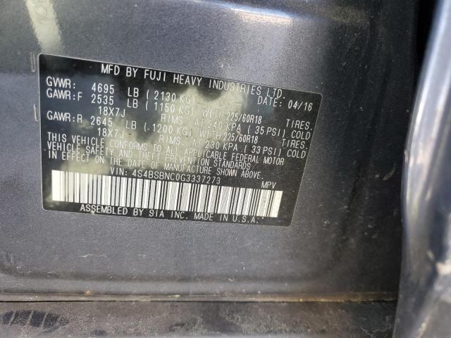 Photo 14 from auction – 2016 SUBARU OUTBACK 2. with VIN 4S4BSBNC0G3337273